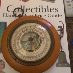 Vintage Vega mahogany barometer